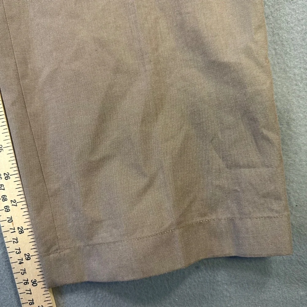 Austin Reed London Mens Tan Brown Dress Pants Flat Front Straight Leg 34W 30L